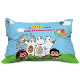 Jungle-Jalebi Hug Kids Rectangle Pillow Cover, Blue